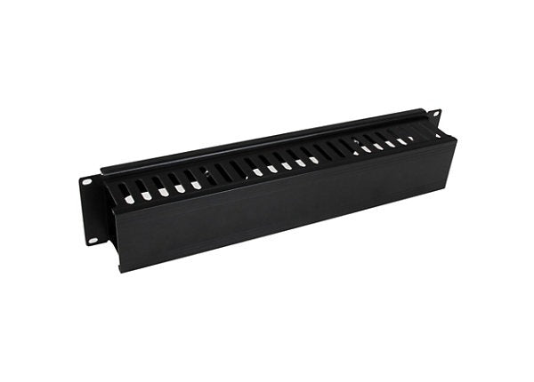 Panneau de gestion des câbles horizontal StarTech 2U avec couvercle