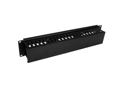 Panneau de gestion des câbles horizontal StarTech 2U avec couvercle
