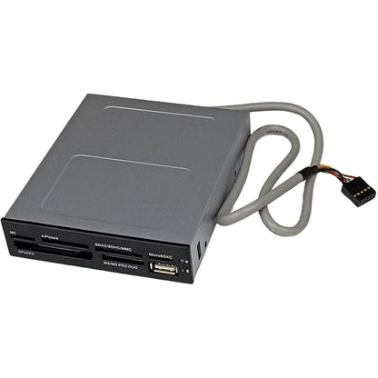 StarTech 3.5in USB 2.0 Front Bay Memory Card Reader – Black