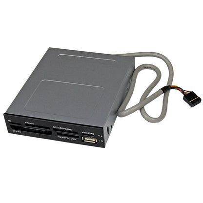 StarTech 3.5in USB 2.0 Front Bay Memory Card Reader – Black