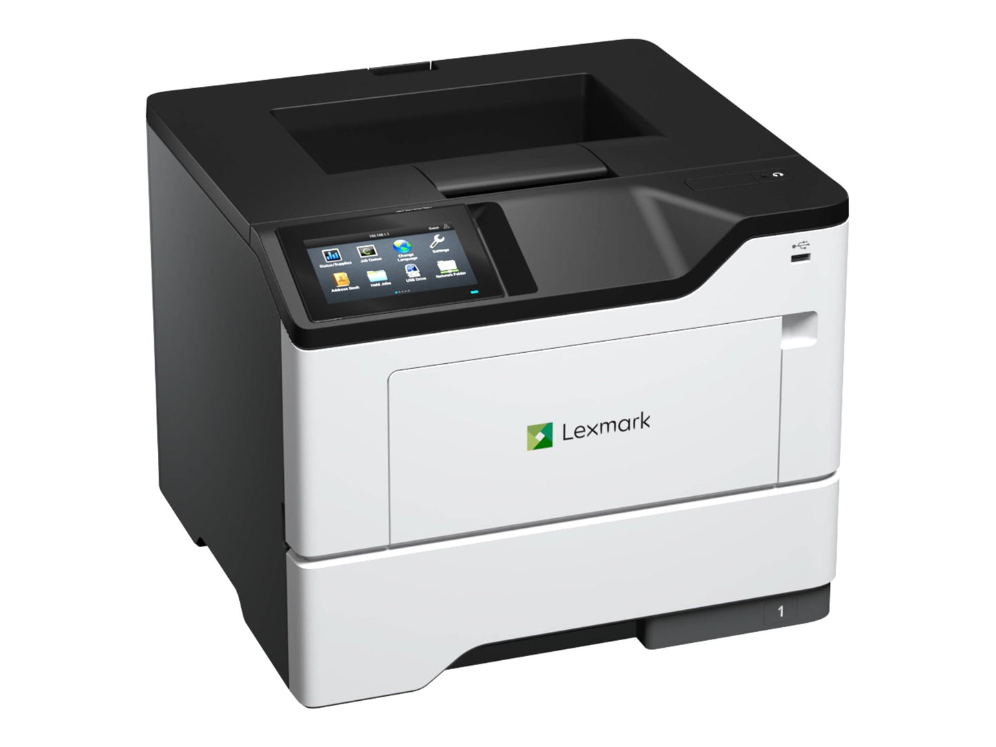 Lexmark MS622de Monochrome Laser Printer, TAA CAC Enabled, 50 ppm
