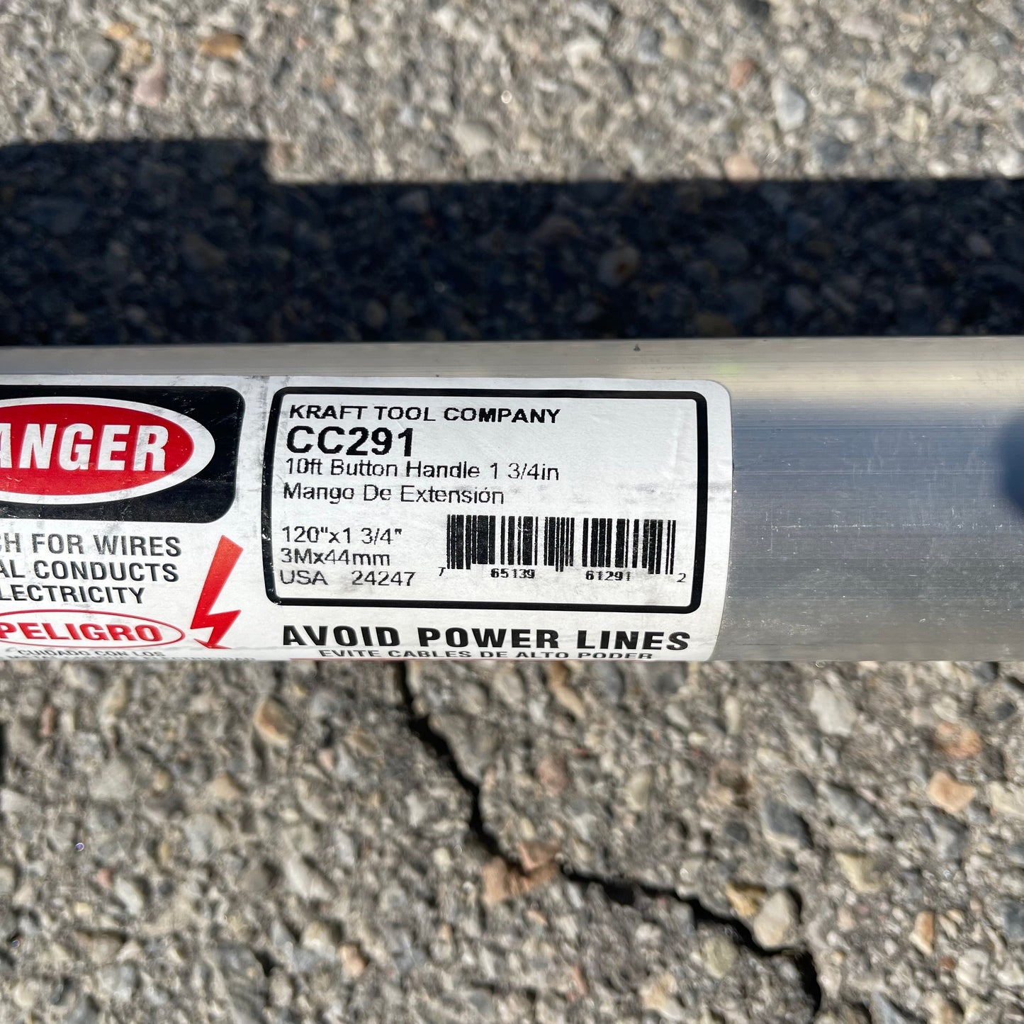 KRAFT TOOL CO. Extru-Lite Magnesium Paver 123.5” handle 144” x 4.5” screed CC291