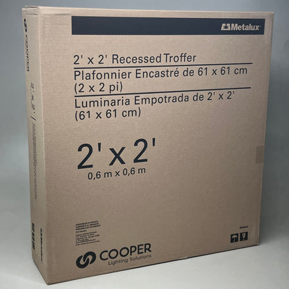 METALUX COOPER Lighting Solutions SkyRidge LED Troffer 24”x 24” 22SR-LD2-29-C-UNV-L835-CD1-U