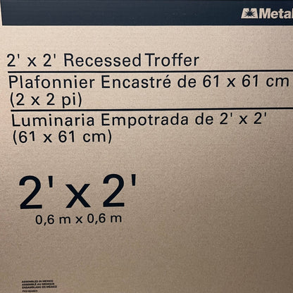 METALUX COOPER Lighting Solutions SkyRidge LED Troffer 24”x 24” 22SR-LD2-29-C-UNV-L835-CD1-U