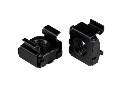 Écrous cage StarTech M6, lot de 50, acier inoxydable noir