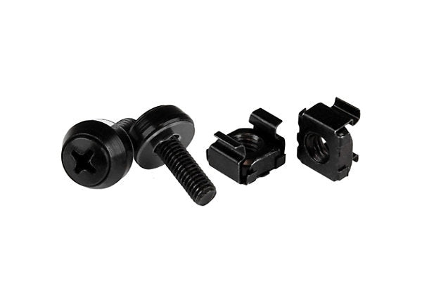 Vis et écrous cage StarTech M5 noirs, paquet de 100