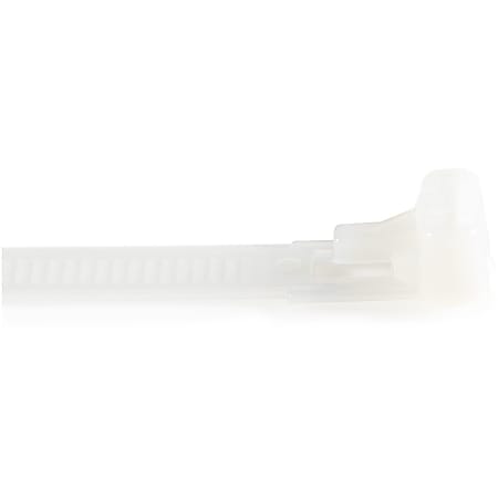 STARTECH 5" Reusable Nylon Cable Ties, 100-Pack, White