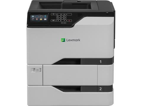 The Lexmark CS720dte is a high-performance color laser printer designed for secure, high-volume office environments. Featuring print speeds of up to 40 pages per minute and a true 1200 x 1200 dpi resolution, it delivers sharp and vibrant output for business-critical documents. This TAA-compliant unit includes both Gigabit Ethernet and USB 2.0 for flexible connectivity.