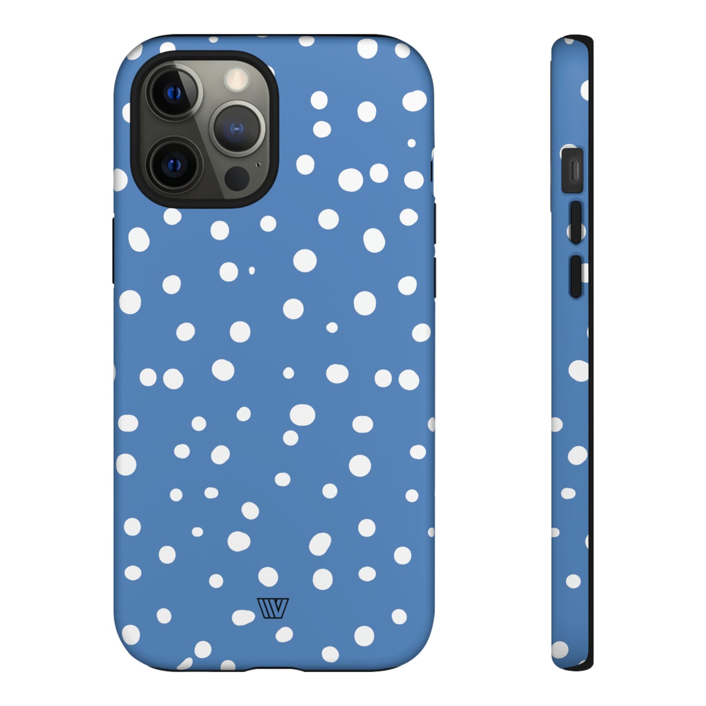 DUSTY BLUE DOTS | Tough Phone Case