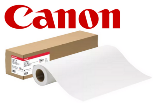 Support repositionnable brillant autocollant Canon 300 g/m², rouleau de 24 pouces