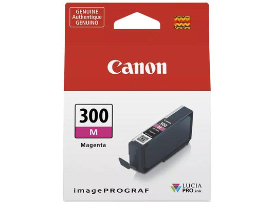 The Canon PFI-300 Magenta Ink Tank is a high-quality magenta ink replacement specifically designed for the imagePROGRAF PRO-300 professional photo printer. Manufactured in Japan, this ink cartridge ensures vibrant color accuracy for creative pros seeking professional-grade output.