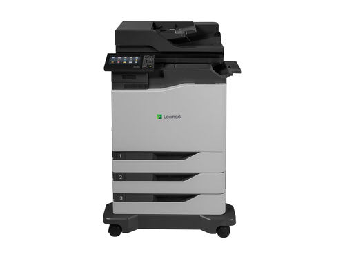 The Lexmark CX820dtfe TAA LV is a high-performance multifunction laser printer engineered for fast, vivid color output and robust document handling. With print speeds of up to 52 ppm for both color and black-and-white and a 1.33 GHz processor supported by 2 GB of RAM, this device is designed for enterprise-grade workloads. TAA compliance and a 1-year onsite next business day service make it ideal for government and commercial use.