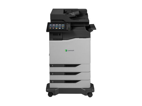 The LEXMARK CX860dtfe Low Volt TAA US is a high-performance color laser multifunction printer engineered for enterprise-level productivity. With print speeds up to 60 pages per minute in color and black, it delivers professional results across printing, copying, scanning, and faxing tasks. TAA-compliant and built in the USA, it’s ideal for government and institutional use.