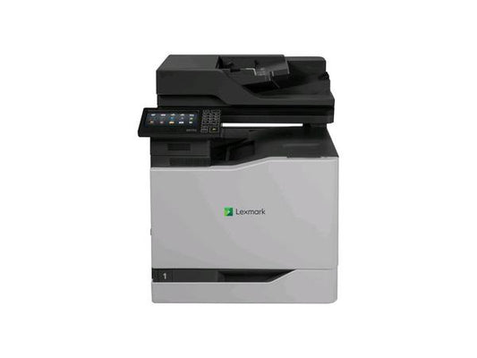The Lexmark CX820de TAA LV CAC Enabled is a high-performance color laser multifunction printer offering integrated duplex printing, up to 52 ppm print speed, and advanced scanning capabilities. Designed for demanding enterprise environments, it supports large monthly print volumes and comes with a 1-Year Onsite Next Business Day service plan. Ideal for secure, fast-paced workflows that require reliability and vivid output.