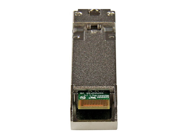 HPE 455883-B21 Compatible SFP+ transceiver from StarTech offers high-speed 10GbE connectivity over multi-mode fiber with LC connector and a range of up to 300 meters. Designed to comply with MSA standards, this hot-swappable module supports 10 Gigabit Ethernet and features digital diagnostics monitoring (DDM). Ideal for network professionals looking for lasting reliability and simple deployment in enterprise environments.