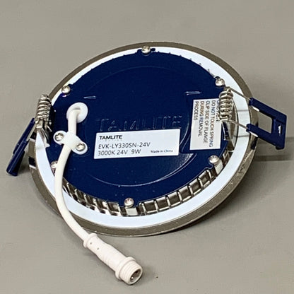 TAMLITE LIGHTING Low Voltage LED Lyra kit w/ Satin Nickel Frame EVKLY330SN24V