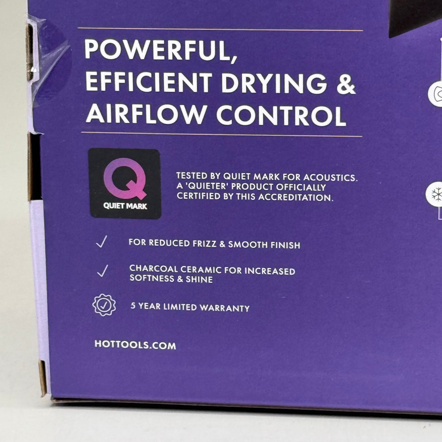 HOT TOOLS Pro Signature Collection Power Hair Dryer Lavender 30% Quieter 1875W
