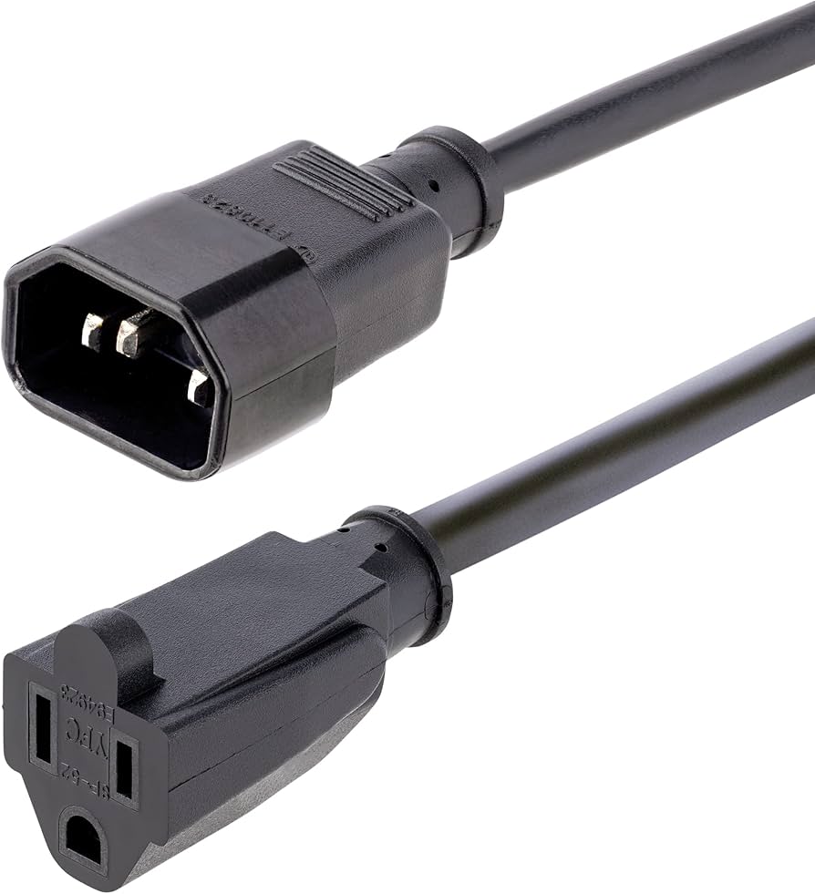 Lenovo 2.5M 10A Power Cable, Dual Long C13s to Short C14