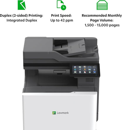 Imprimante laser multifonction couleur Lexmark CX730de, recto verso, 42 ppm