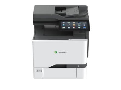 The Lexmark CX735adse is a high-performance color laser multifunction printer designed for demanding office environments. It offers fast output speeds of up to 52 pages per minute, integrated duplex printing, and a robust monthly duty cycle of up to 150,000 pages. This model includes a 10-inch touchscreen for intuitive operation, advanced security features, and supports a broad range of media types and sizes.