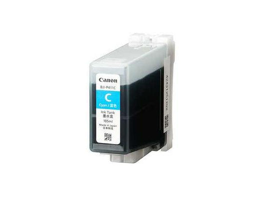 Canon BJI-P411C Cyan Ink Tank delivers consistent output for the CX-G6400 inkjet printer, featuring a generous 105mL capacity for longer print runs. Designed with inkjet technology and TAA compliance, it's ideal for businesses that require reliable, vibrant cyan prints.