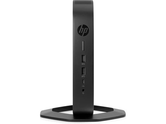 The HP t640 Thin Client offers a balance of performance, connectivity, and security for professional virtual desktop environments. Featuring an AMD Ryzen Embedded R1505G processor, 32GB flash storage, and 4GB DDR4 RAM, it delivers responsive computing in a compact, energy-efficient form factor. Its enhanced connectivity and TAA compliance make it a strong choice for regulated industries.