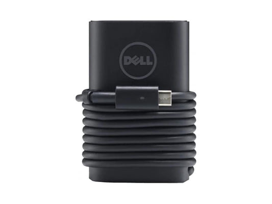 Dell USB-C 45W Power Adapter with 3ft cord is a reliable charging solution, bundled with a 1-meter power cord. Designed for select Dell Chromebook models, it features a built-in LED ring and integrated rubber strap for neat cable management. Its compact profile and 45-Watt output make it ideal for mobile professionals requiring consistent power delivery.