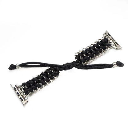 Nylon Watchband Metal Chain Creative Weaving