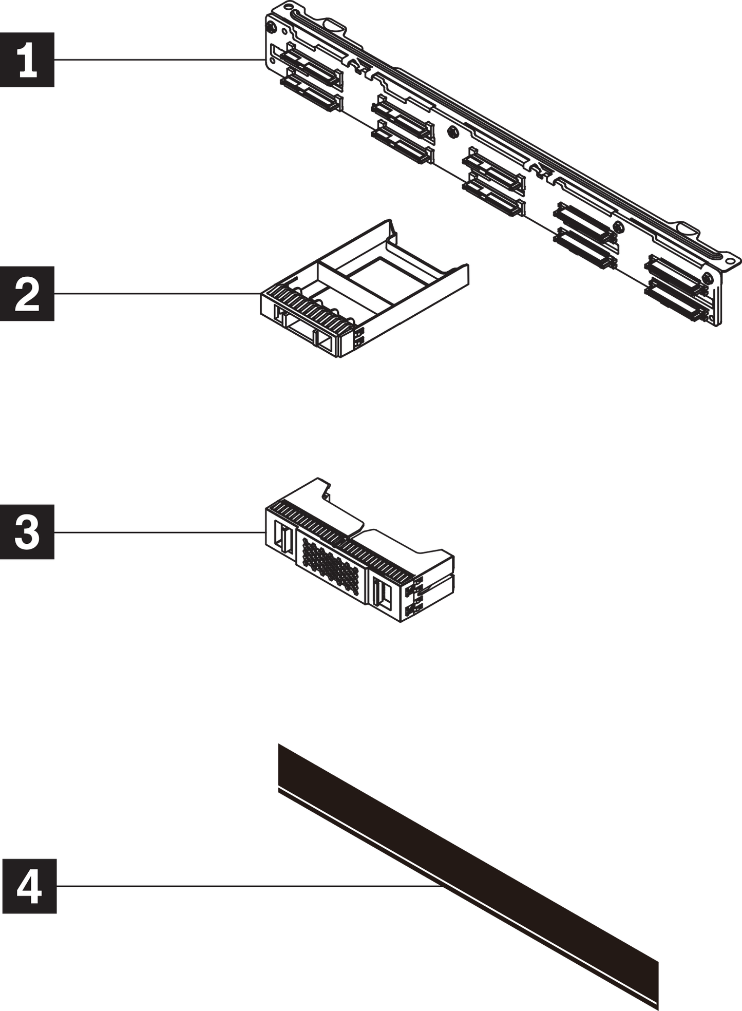 Kit de fond de panier Lenovo SR250 V2 2.5 AnyBay 10 baies