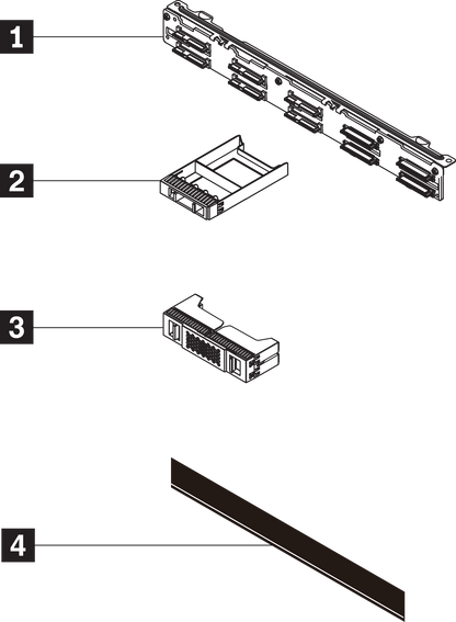 Kit de fond de panier Lenovo SR250 V2 2.5 AnyBay 10 baies