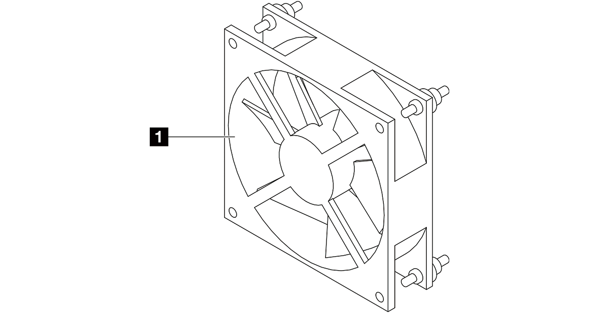 Kit de ventilateur arrière pour Lenovo ST50 V2 - 4F17A80568