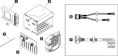 Kit de batterie 8 baies SATA/SAS 2,5 pouces LENOVO ST250 v2