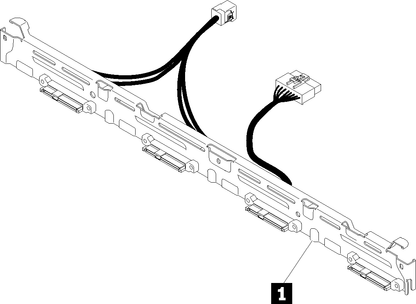 Support BP pour HBA Lenovo SR250/SR150 4x3,5 SS v2