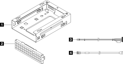 Kit de plaque de support SS 4 baies Lenovo ST250 3,5" v2