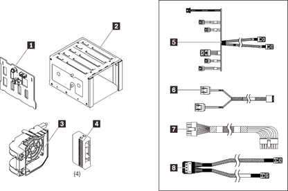 LENOVO ST250 3.5 S&S 4-Bay BP Kit (X40) v2