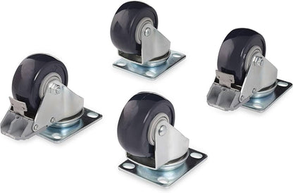 STARTECH 4POSTRACK Caster Kit for Open Frame Rack, 200 kg Load, TAA Compliant