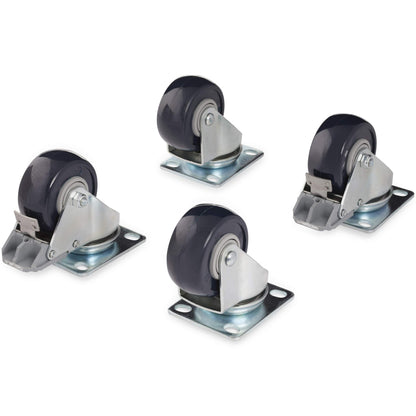STARTECH 4POSTRACK Caster Kit for Open Frame Rack, 200 kg Load, TAA Compliant