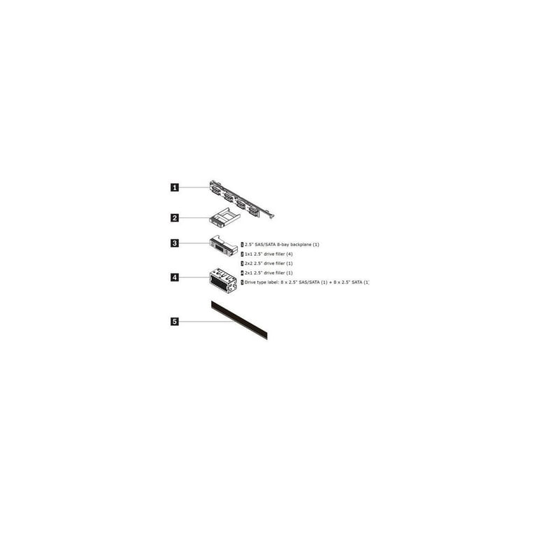 Lenovo SR645 8x2.5 SAS/SATA BP Cable Kit v2