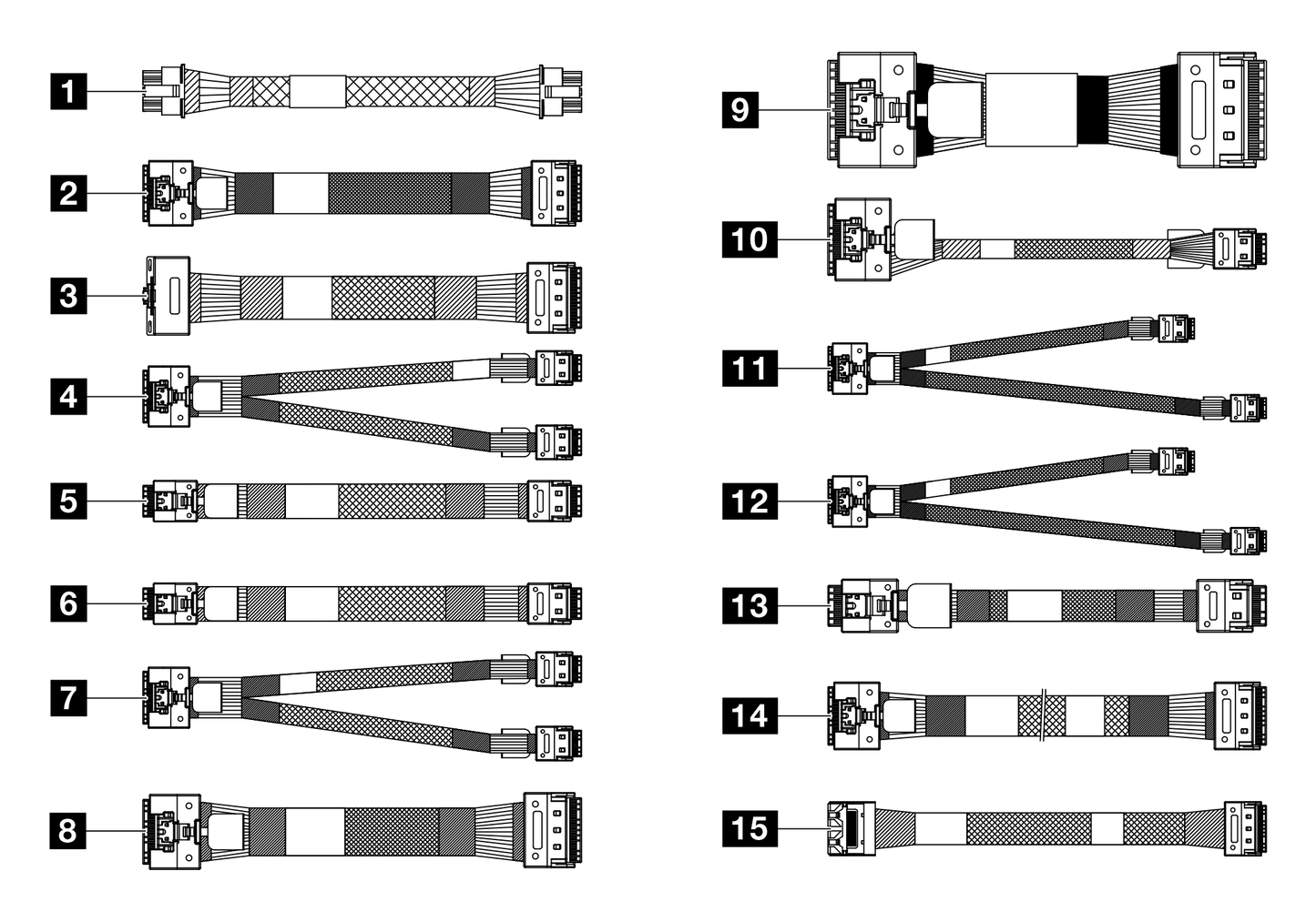 Lenovo SR665 Internal Adapter Input Cable Kit V2