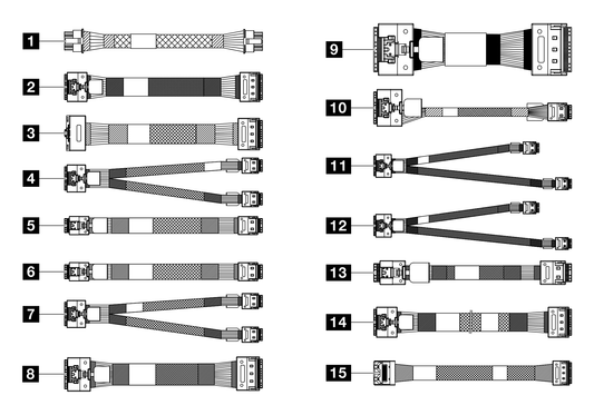 Lenovo SR665 Internal Adapter Input Cable Kit V2