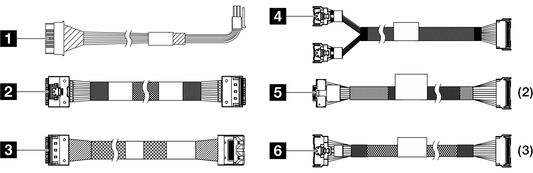 LENOVO SR665 2.5 Front BP2 NVMe Cable Kit v2