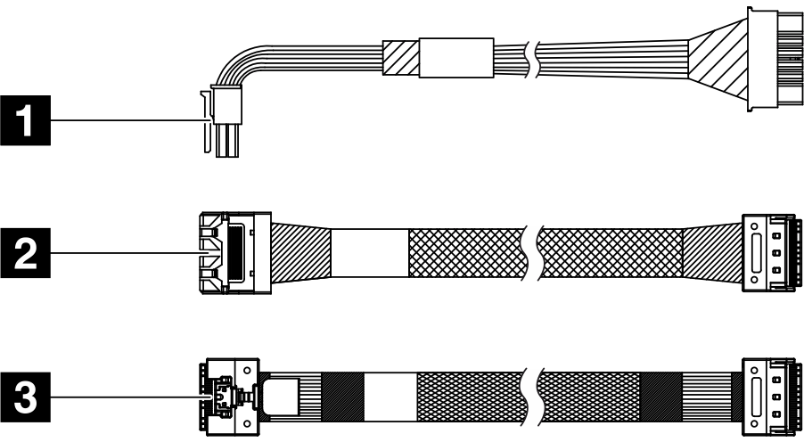 Lenovo SR665 2.5 Front BP3 SAS Cable Kit v2