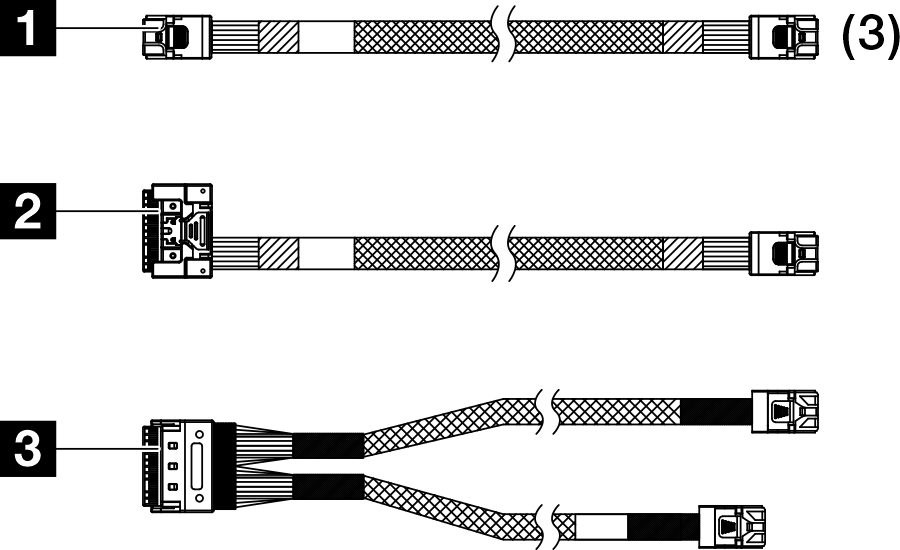 Lenovo SR250 V2 RAID Cable Kit - 4X97A81455