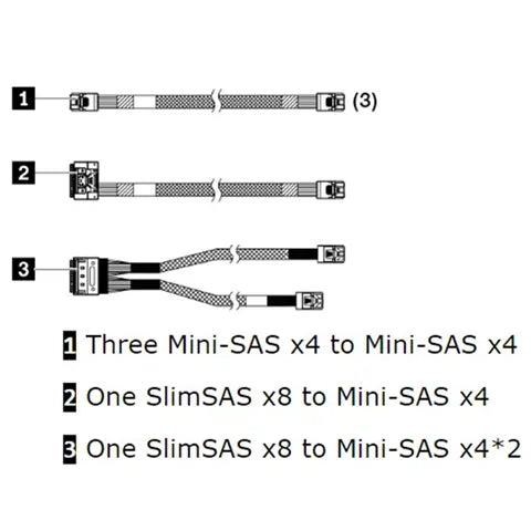 Kit de câbles RAID Lenovo SR250 V2 - 4X97A81455