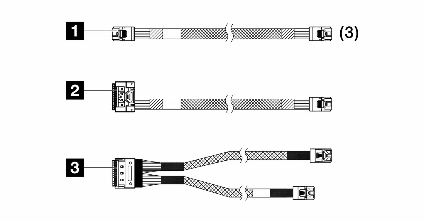 Lenovo SR250 V2 RAID Cable Kit - 4X97A81455