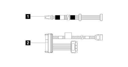 LENOVO ST250 V2 ODD/Tape Cable Kit, 4X97A81465
