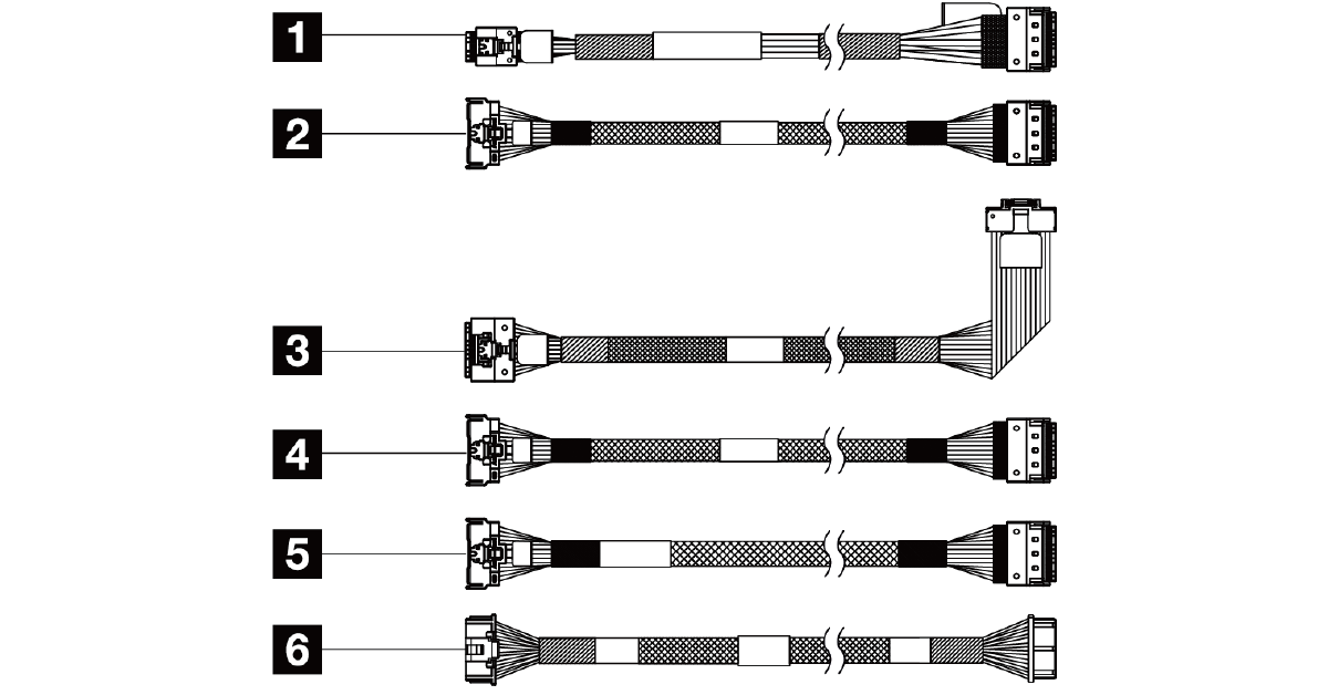 Lenovo SR650 V3 M.2 x4 SATA/NVMe Cable Kit – 4X97A82924