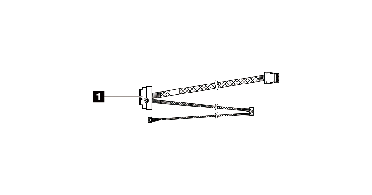 Lenovo SR650 V3 M.2 NVMe 2-Bay RAID Cable Kit