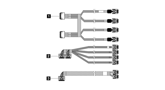 Lenovo SR630 1611-8P NVMe Switch Adapter Cable Kit