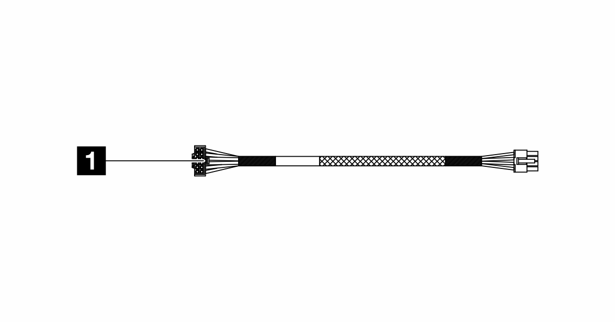 Kit de câbles d'alimentation pour carte graphique Lenovo SR675 V3 - 4X97A84509